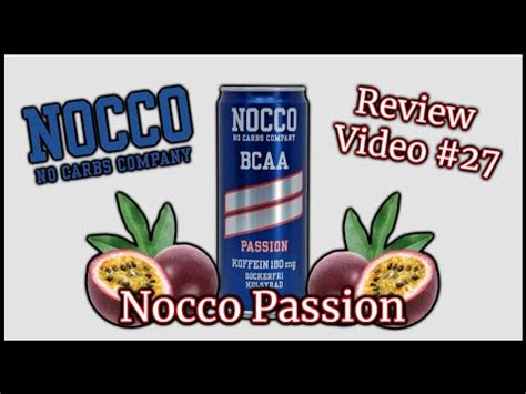 Review Video 27 Nocco Passion YouTube