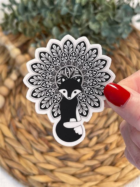 Fox Sticker Fox Vinyl Sticker Fox Laptop Sticker Animal - Etsy