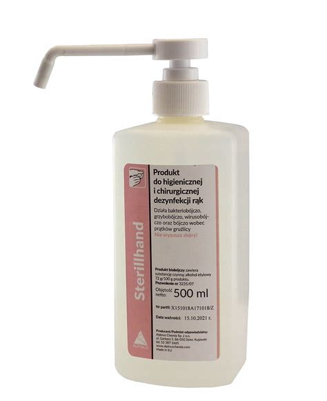 JRJ GEL DO DEZYNFEKCA RĄK 500ml STERILLHAND POMPKA 7073945074