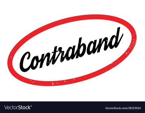 Contraband Rubber Stamp Royalty Free Vector Image