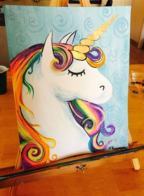 How To Paint A Rainbow Unicorn - Easy Step By Step Painting | Unicorn ...