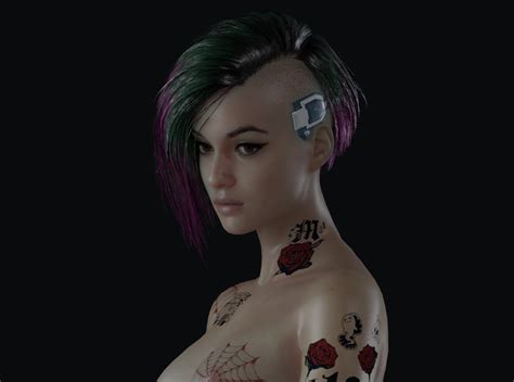 Judy from cyberpunk 3D Render, Digital Art by johnny_sun