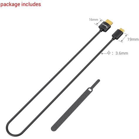 кабел Smallrig 3041 Ultra Slim 4k Hdmi Adapter Cable Type C Type A