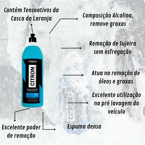 Shampoo Automotivo Vonixx Citron Desengraxante Snow Foam 1 5