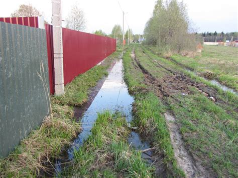 Дренажная канава на участке вдоль забора - 69 фото