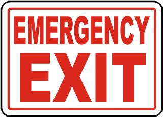 Emergency Exit Signs