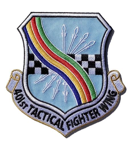 401st Tactical Fighter Wing Patch Plastic Backing 4 Squadron