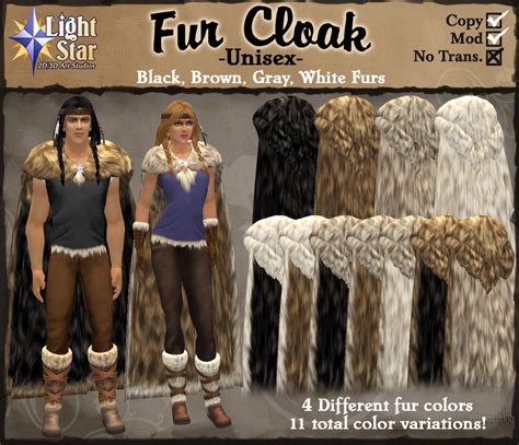 Lightstar Studios Fur Cloaks