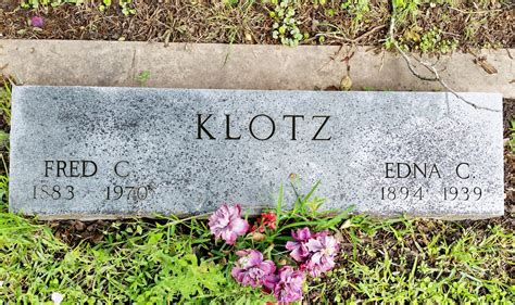 Fred Carl Klotz M Morial Find A Grave