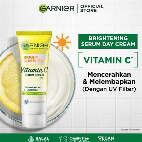 Garnier Bright Complete Cream 40ml Light Complete Shopee Malaysia