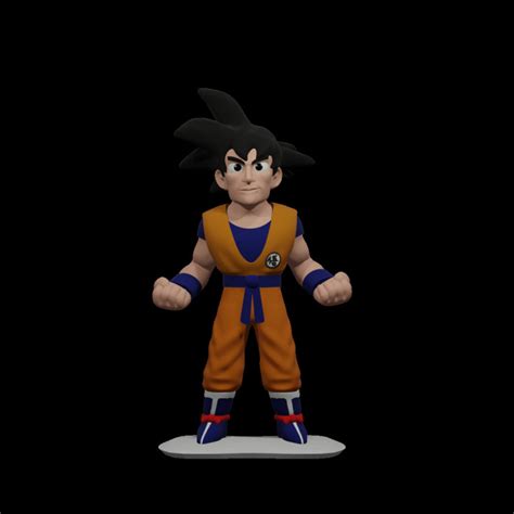 3D Printable Goku by Asinine Dave