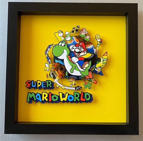 Super Mario World Box Art Logo 3D Art | Etsy