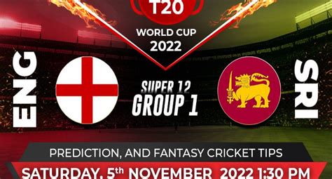 England Vs Sri Lanka T20 World Cup 2022 Super 12 Todays Match