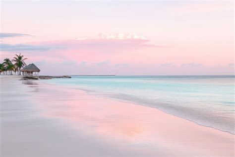 Framed Pastel Pink Beach Print, Pastel Beach Photograph, Tropical Beach ...