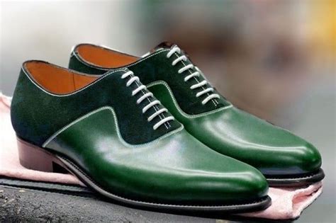 Stylish Green Dress Shoes for Mens Green Wedding Shoes