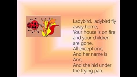 Ladybird Ladybird Fly Away Home Song Simple Percussion For The