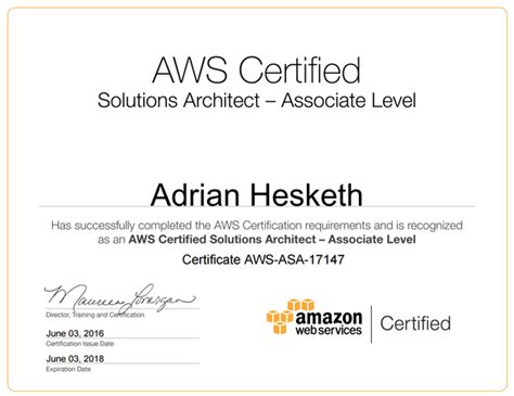 AWS Certified Solutions Architect Associate