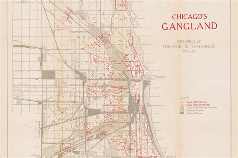 A 1927 Map Reveals the Hide-Outs of Chicago's Most Notorious Gangsters ...