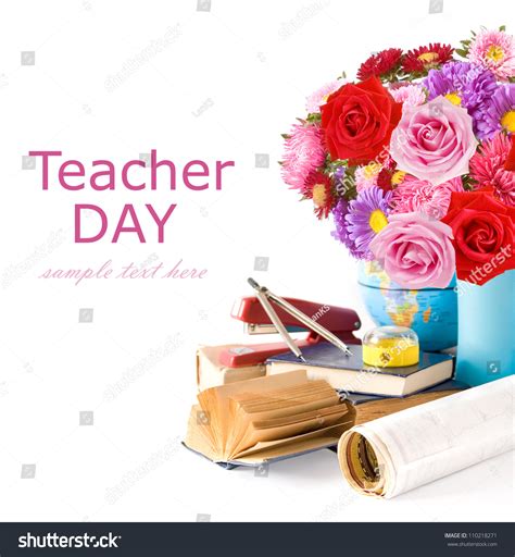 Teacher Day Summer Flowers Bunch Roses Stock Photo 110218271 | Shutterstock