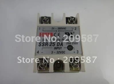 1pcs Lot Solid State Relay Ssr 25da 25a 250v 3 32vdc Relays AliExpress