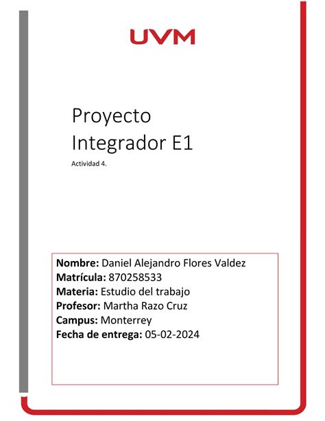 Actividad 4 Actividad Integradora Etapa 1 Proyecto Integrador E