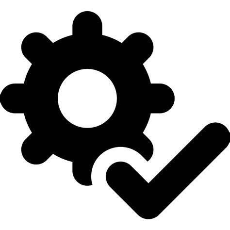 Settings Checked Vector SVG Icon SVG Repo