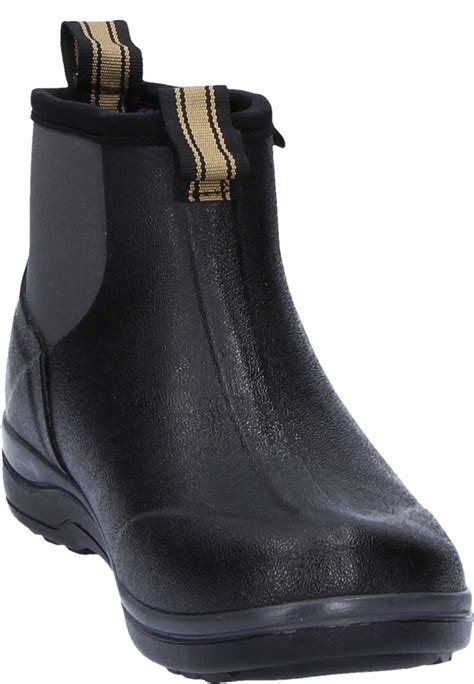 Muds Stay Cool Womens 6 Black Rubber Ankle Boots By Noble Outfitters