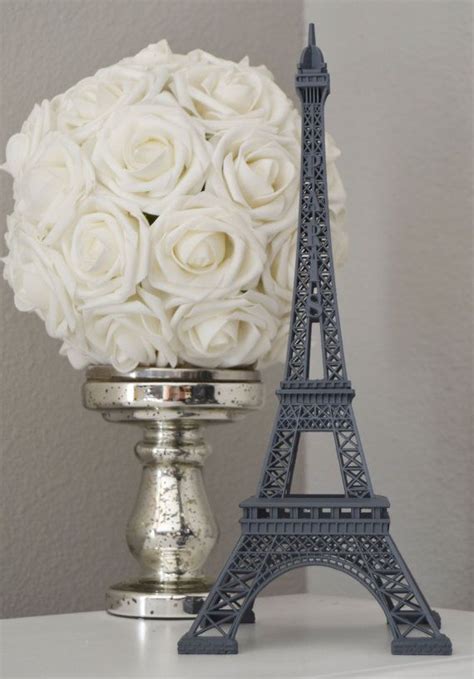 Gray Eiffel Tower Centerpiece Grey Parisians By Kimeekouture Eiffel Tower Centerpiece