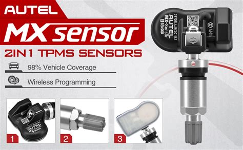 Autel Tpms Sensor Set Of Mx Sensor In Dual Frequency Mhz