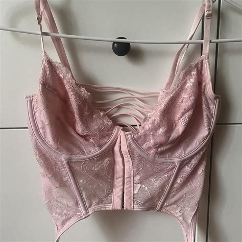 Glassons Pink Corset Top Perfect Condition Worn Depop