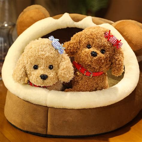 Poodle Stuffed Toy Teddy | Realistic Dogs Stuffed Animals