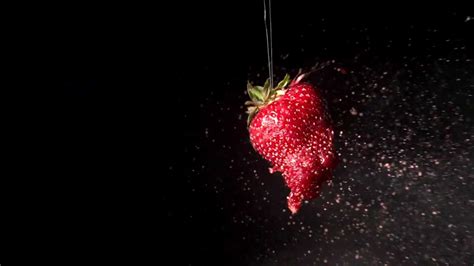 Strawberry Shot With Air Gun Filmed On Phantom At 5000fps Youtube