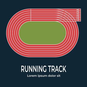 Running track vector stock vector. Illustration of racetrack - Clip Art ...