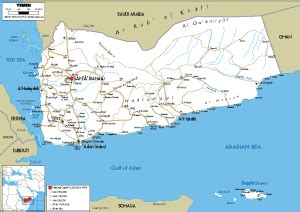 Yemen Map (Political) - Worldometer