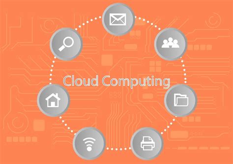 Graphics Diagram Cloud Computing Concept Infrastructure Link Access Data Management Vector