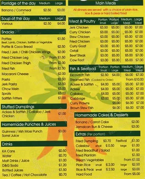 Menu At Spice Hut Restaurant London 5 Brixton Station Rd