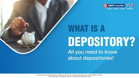 What Is A Depository How Does A Depository Work Hdfc Securities