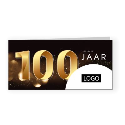 Uitnodiging Zakelijk Jarig Jubileum Met Goud En Logo