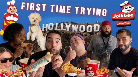 Friends Try Jollibee Filipino Fast Food For The 1st Time Youtube