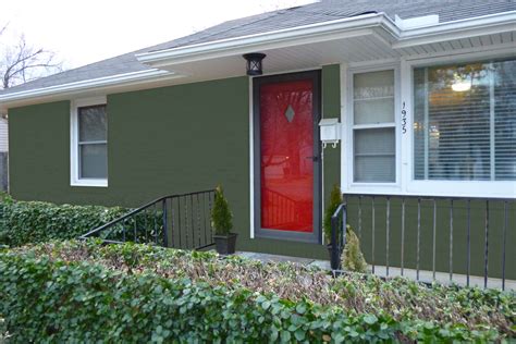 Exteriors Beautiful Painted Brick Houses With Inexpensive Cost Green