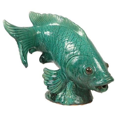 Wonderful Large Ceramic Koi Figure Fish Wall Art Ceramic Fish Fish