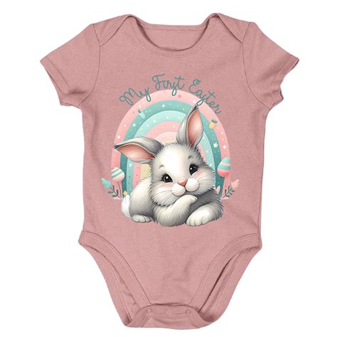 Easter Onesie My First Easter Baby Bunny Rainbow Lilyway Designs