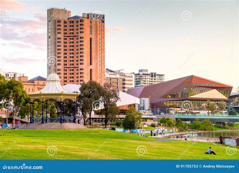 Adelaide City Skyline Editorial Stock Photo Image Of Authentic 91705753