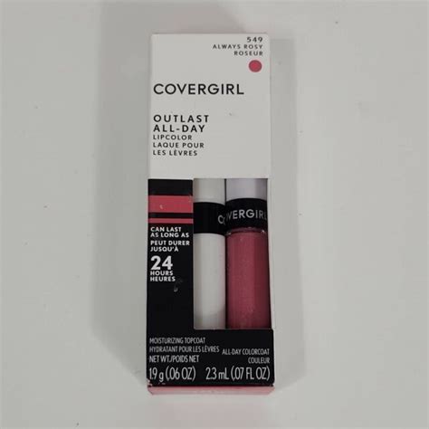 Covergirl Outlast All Day Lip Color Always Rosy 549 0065 Fl Oz 2 Ct Ebay