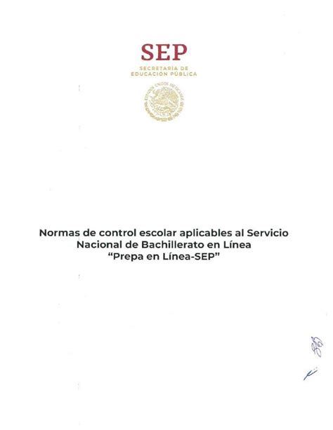 PDF Prepa En Linea SEP Aprovechamiento Escolar 10 Cual Se