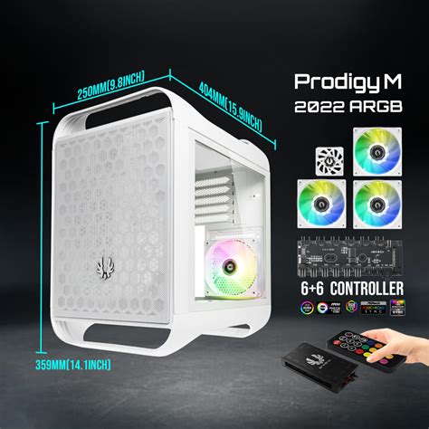 Bitfenix Prodigy M Matx Mini Itx Gaming Pc Case Argb Fans