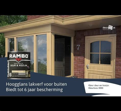 Rambo Deur Kozijn Hoogglans Nodig Decoprof Nl