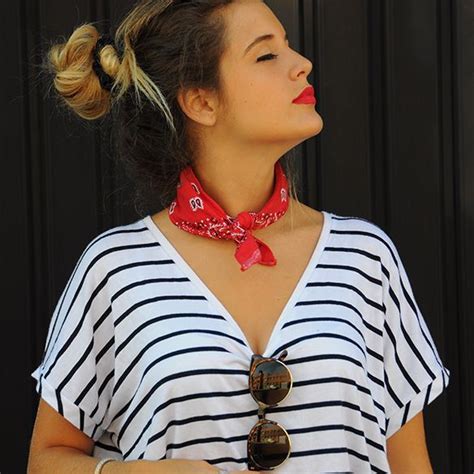 Red Bandana Outfit | Bandana Outfit | Bandana Outfit Girls, Fashion ...