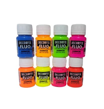 Pintura Acr Lica Decorfix Fluorescente Ml Corfix Somos Arte