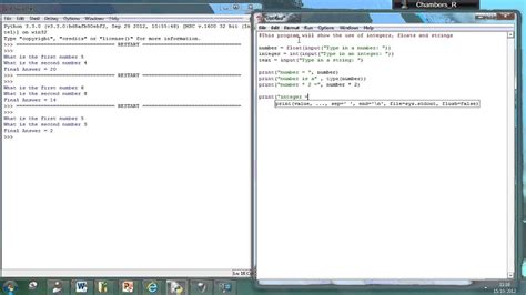 Using Float Int And String Python 3 3 Youtube